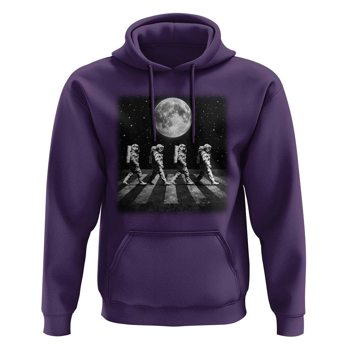 Astronauts Walking In Space Galaxy Moon Planet Hoodie