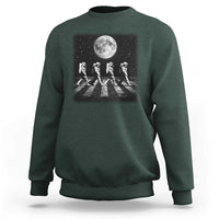 Astronauts Walking In Space Galaxy Moon Planet Sweatshirt