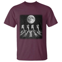 Astronauts Walking In Space Galaxy Moon Planet T Shirt