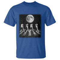 Astronauts Walking In Space Galaxy Moon Planet T Shirt