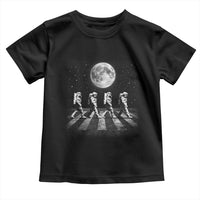 Astronauts Walking In Space Galaxy Moon Planet Toddler T Shirt