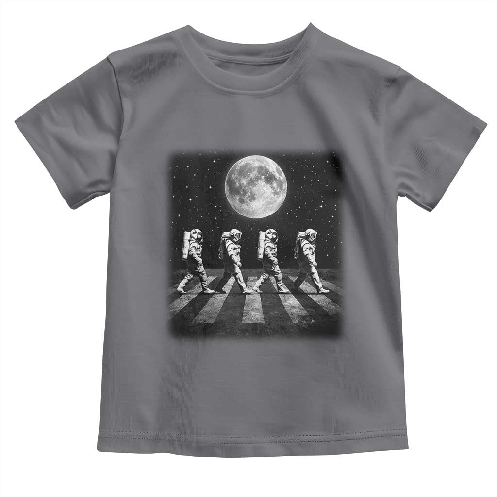 Astronauts Walking In Space Galaxy Moon Planet Toddler T Shirt