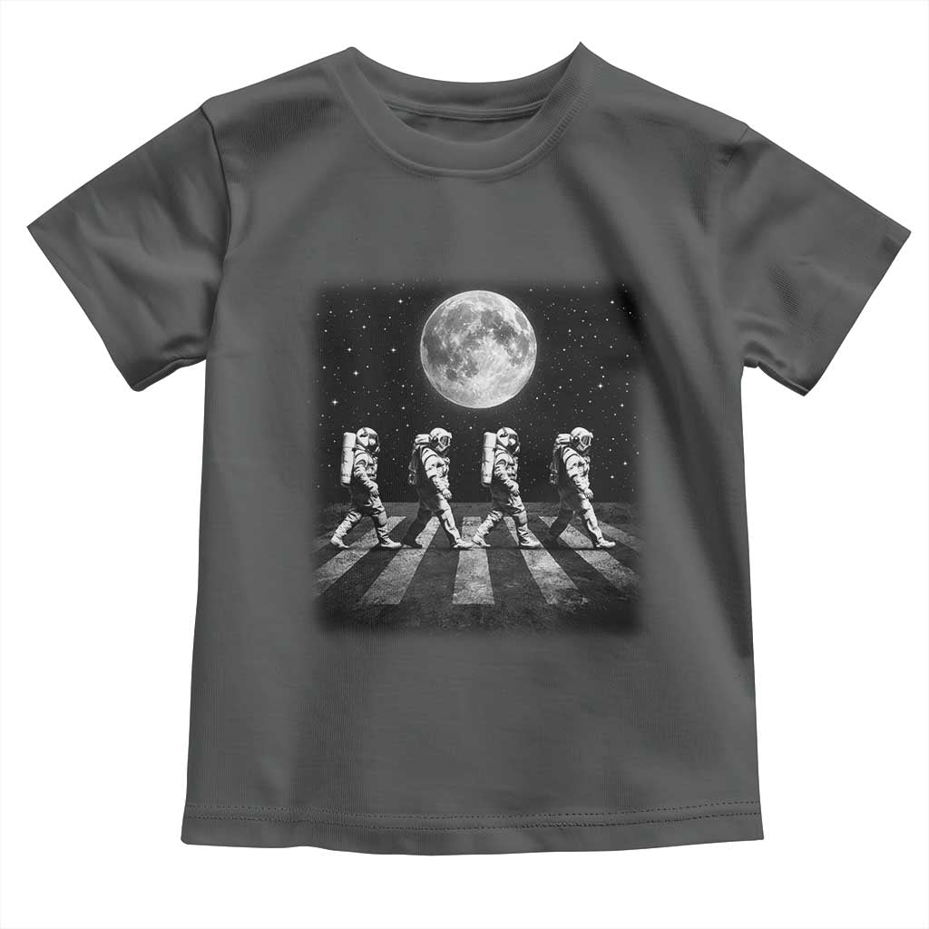Astronauts Walking In Space Galaxy Moon Planet Toddler T Shirt