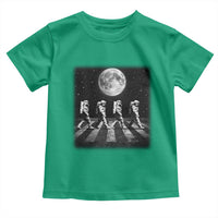 Astronauts Walking In Space Galaxy Moon Planet Toddler T Shirt