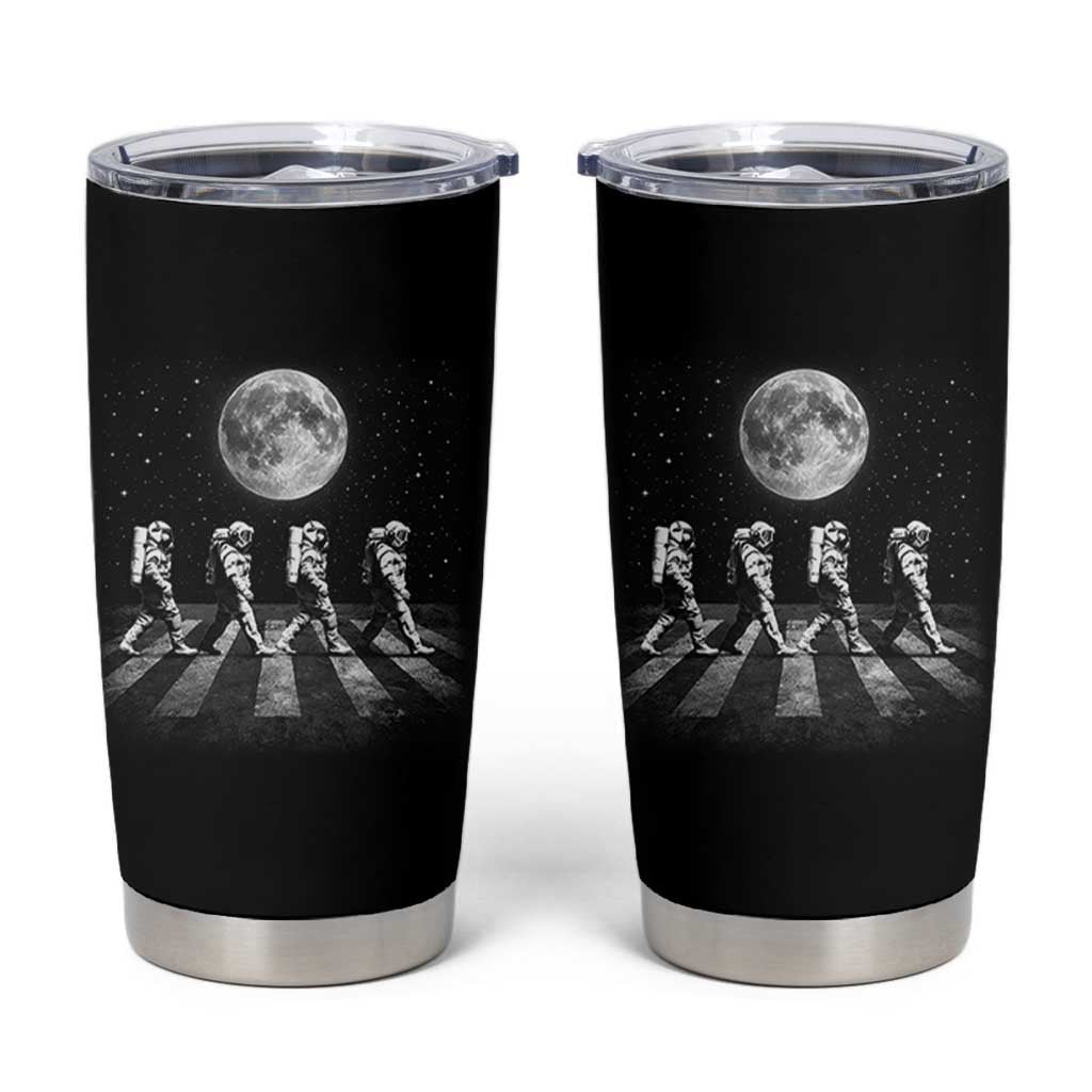 Astronauts Walking In Space Galaxy Moon Planet Tumbler Cup