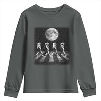 Astronauts Walking In Space Galaxy Moon Planet Youth Sweatshirt
