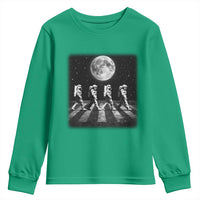 Astronauts Walking In Space Galaxy Moon Planet Youth Sweatshirt