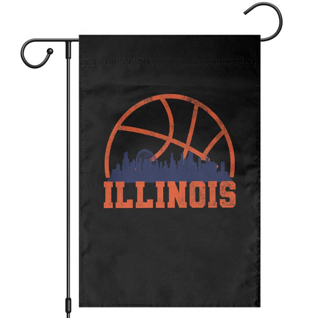 Illinois Fan Garden Flag IL State Basketball Game Day