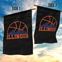 Illinois Fan Garden Flag IL State Basketball Game Day