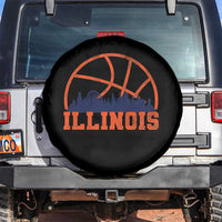 Illinois Fan Spare Tire Cover IL State Basketball Game Day