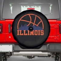 Illinois Fan Spare Tire Cover IL State Basketball Game Day