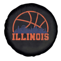 Illinois Fan Spare Tire Cover IL State Basketball Game Day