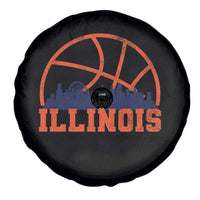 Illinois Fan Spare Tire Cover IL State Basketball Game Day