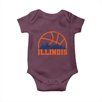 Illinois Fan Baby Onesie IL State Basketball Game Day