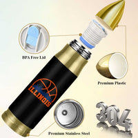Illinois Fan Bullet Tumbler IL State Basketball Game Day