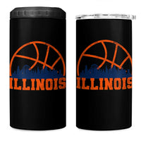 Illinois Fan 4 in 1 Can Cooler Tumbler IL State Basketball Game Day