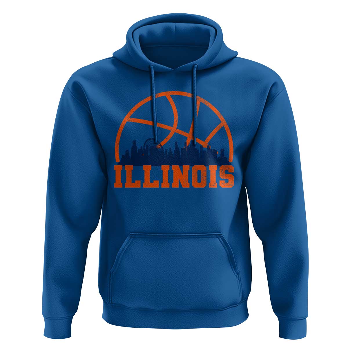 Illinois Fan Hoodie IL State Basketball Game Day