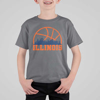 Illinois Fan T Shirt For Kid IL State Basketball Game Day