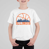 Illinois Fan T Shirt For Kid IL State Basketball Game Day