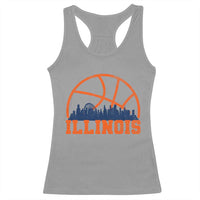 Illinois Fan Racerback Tank Top IL State Basketball Game Day