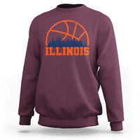 Illinois Fan Sweatshirt IL State Basketball Game Day