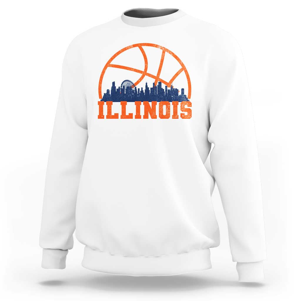 Illinois Fan Sweatshirt IL State Basketball Game Day