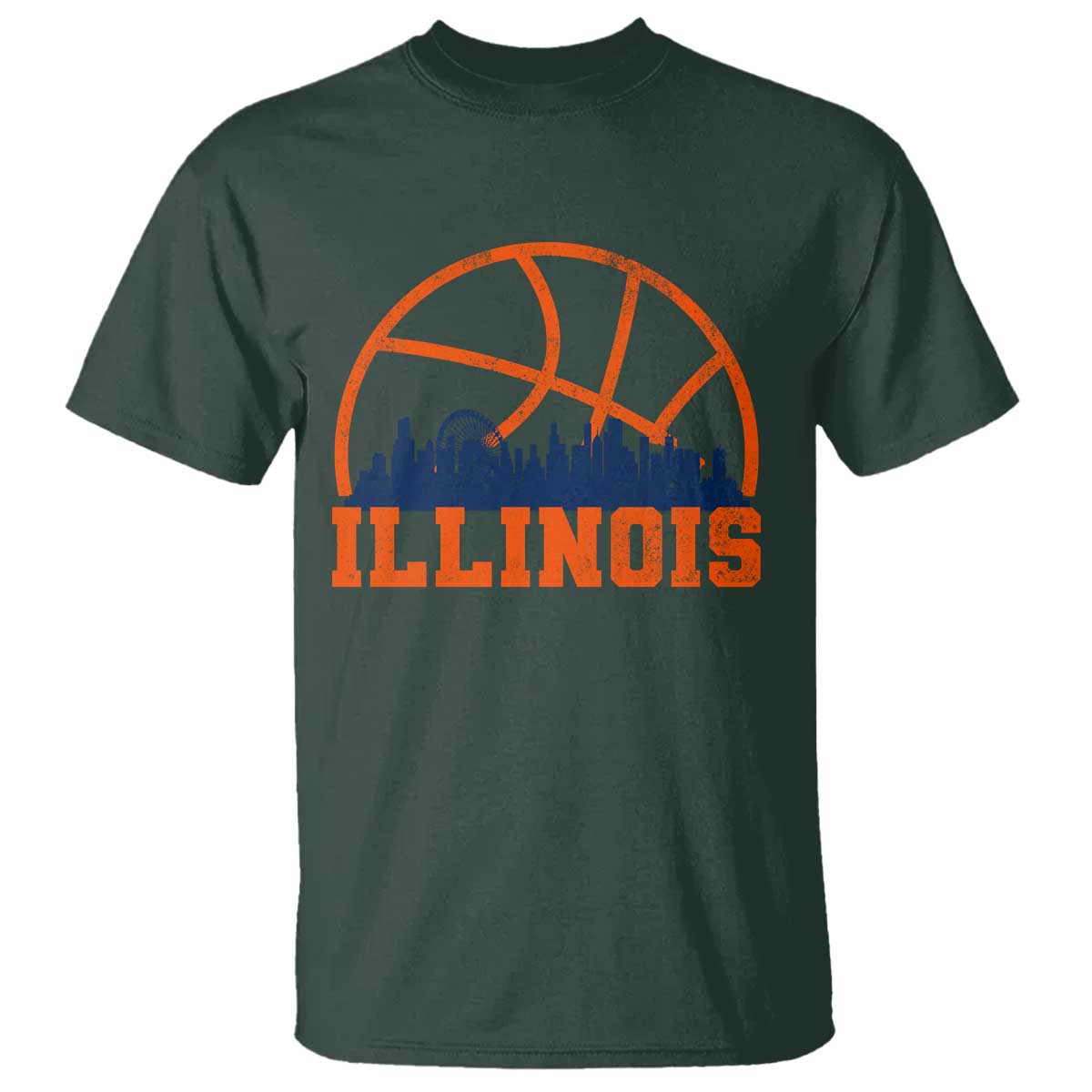 Illinois Fan T Shirt IL State Basketball Game Day
