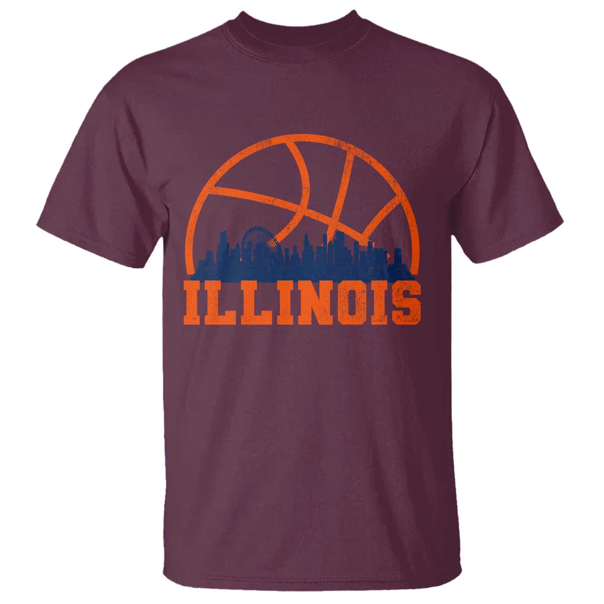 Illinois Fan T Shirt IL State Basketball Game Day