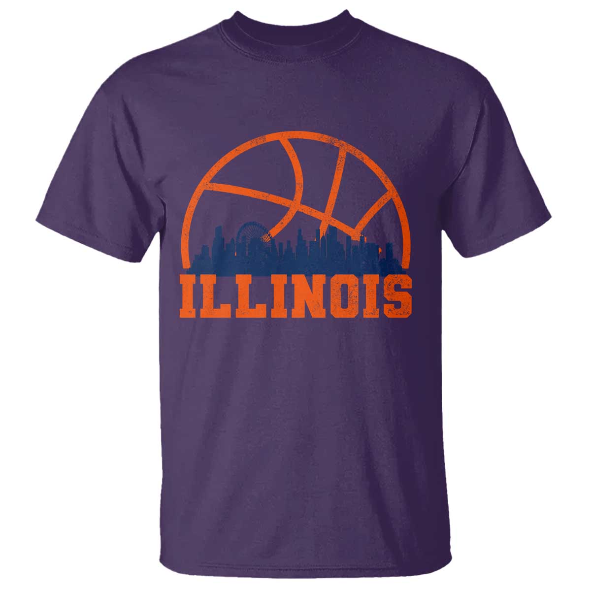 Illinois Fan T Shirt IL State Basketball Game Day