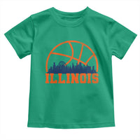 Illinois Fan Toddler T Shirt IL State Basketball Game Day