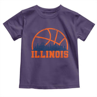 Illinois Fan Toddler T Shirt IL State Basketball Game Day