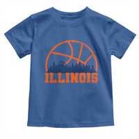 Illinois Fan Toddler T Shirt IL State Basketball Game Day