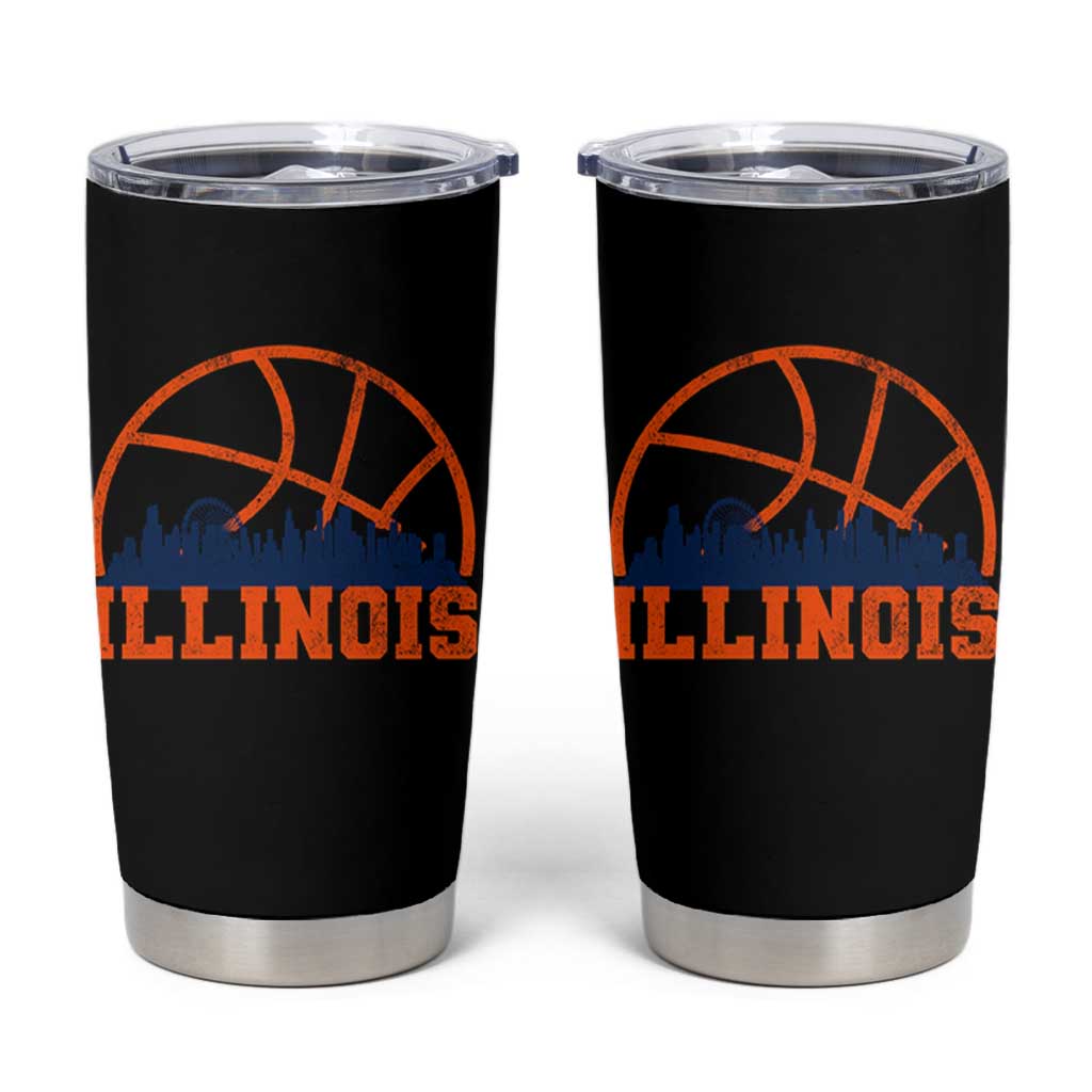 Illinois Fan Tumbler Cup IL State Basketball Game Day