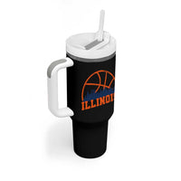 Illinois Fan Tumbler With Handle IL State Basketball Game Day
