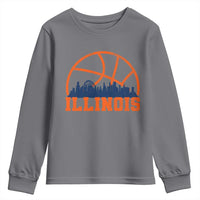 Illinois Fan Youth Sweatshirt IL State Basketball Game Day