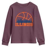 Illinois Fan Youth Sweatshirt IL State Basketball Game Day