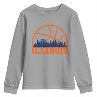 Illinois Fan Youth Sweatshirt IL State Basketball Game Day