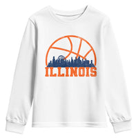 Illinois Fan Youth Sweatshirt IL State Basketball Game Day