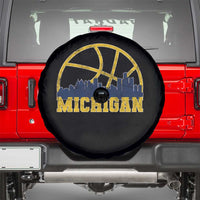 Michigan Fan Basketball Grooves Skyline MI State Spare Tire Cover