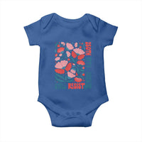 Floral 250th Still Resisting 4th of July 1776 2026 Baby Onesie