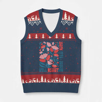 Floral 250th Still Resisting 4th of July 1776 2026 V-Neck Knit Sweater Vest