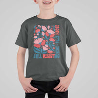 Floral 250th Still Resisting 4th of July 1776 2026 T Shirt For Kid