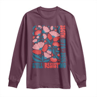 Floral 250th Still Resisting 4th of July 1776 2026 Long Sleeve Shirt