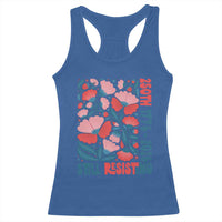 Floral 250th Still Resisting 4th of July 1776 2026 Racerback Tank Top
