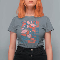 Floral 250th Still Resisting 4th of July 1776 2026 T Shirt For Women