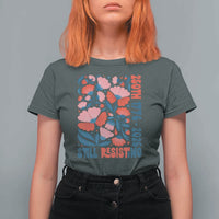 Floral 250th Still Resisting 4th of July 1776 2026 T Shirt For Women