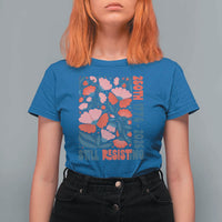 Floral 250th Still Resisting 4th of July 1776 2026 T Shirt For Women