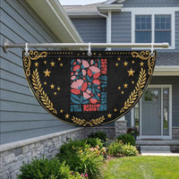 Floral 250th Still Resisting 4th of July 1776 2026 Patriotic Fan Flag
