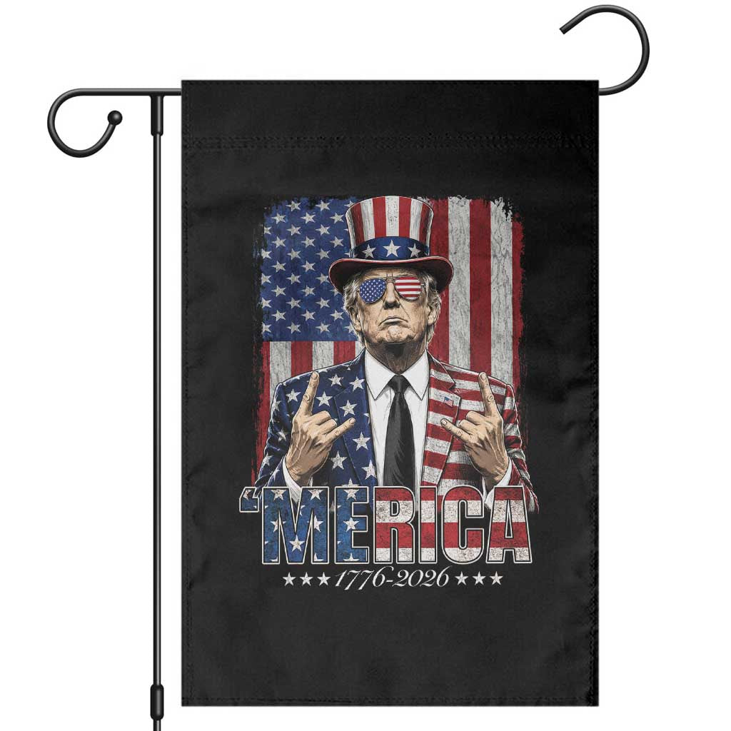 The Nations Leader US 250th Anniversary Garden Flag Funny 4th of July 1776 2026