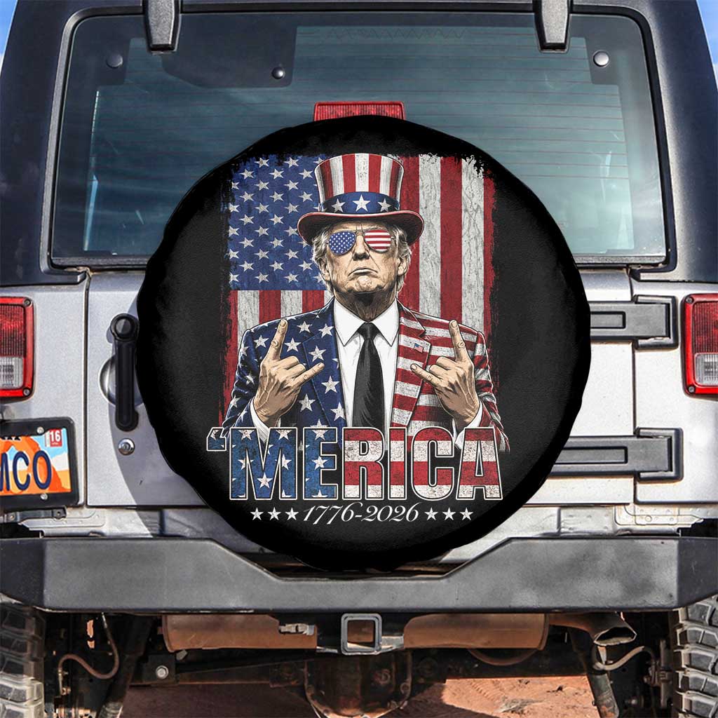 The Nations Leader US 250th Anniversary Spare Tire Cover Funny 4th of July 1776 2026